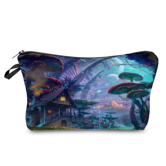 Bolsa de Cosméticos con Estampado de Hongos Fantasy - Image 2