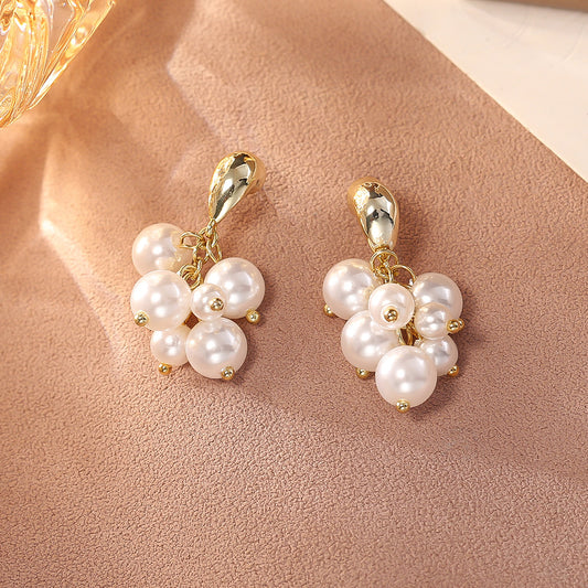 Aretes de Racimo de Perla Elegancia Premium - Image 2