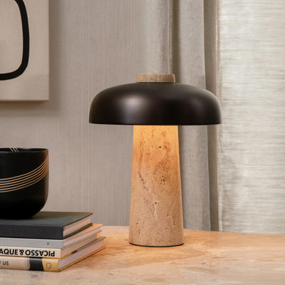 Lámpara de Mesa Mármol y Vidrio para Sala y Estudio - Image 2