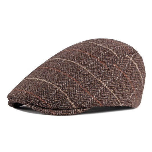 Gorra Cuadros Retro Británica para Hombre - Estilo Duck Vintage - Image 2