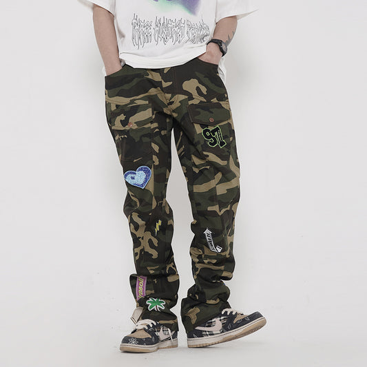 Pantalones Cargo Tácticos Camuflaje con Múltiples Bolsillos - Image 2