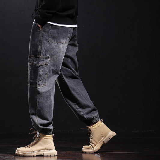 Pantalones Jeans Harem Sueltos para Hombre Fallwinter - Image 2