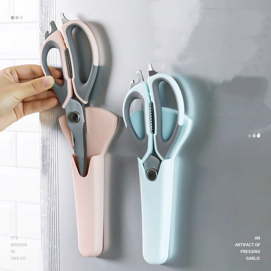 Tijeras de Acero Inoxidable con Funda Magnética Protectora para Alimentos - Image 2