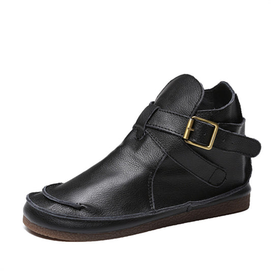 Botas Martin de Cuero Literario Retro para Mujer - Image 2