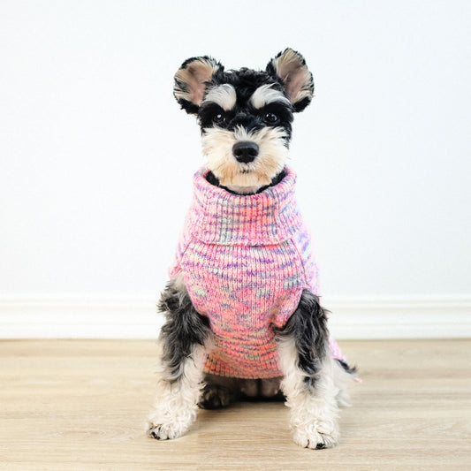 Suéter Cuello Alto Teñido Púrpura para Mascotas - Image 2