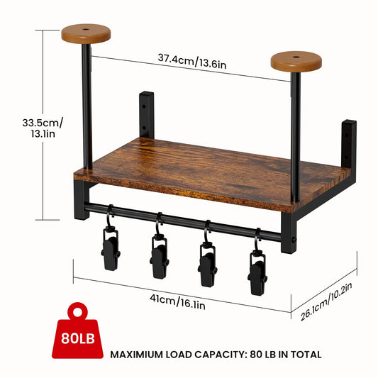 Soporte de Pared para Casco de Motocicleta en Acrílico y Madera - Image 2