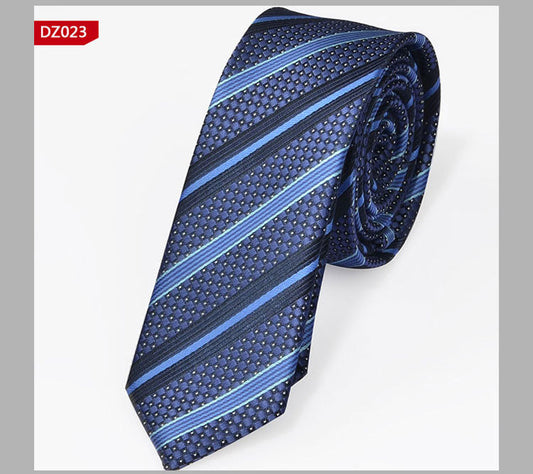 Corbata Angosta Estilo Británico 5cm - Teñida en Fibra de Poliéster - Image 2