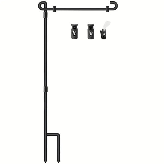 Soporte Metálico para Banderas de Jardín con Tela Lino - Image 2