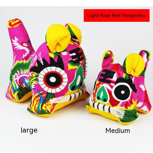 Tigre de Tela Artesanal Estilo Chino - Artesanía Folclórica Especial - Image 2