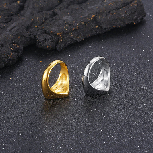 Anillo de Acero Inoxidable Triángulo para Hombre - Image 2