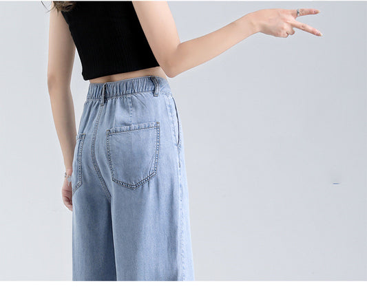 Jeans Holgados de Cintura Alta en Tencel - Comodidad Total - Image 2