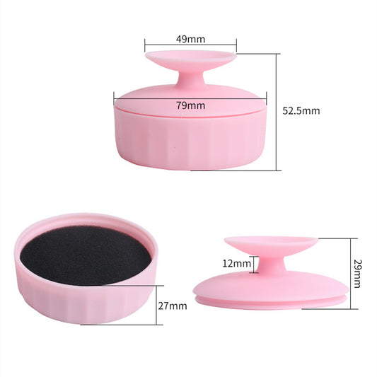 Caja Limpiadora de Brochas de Maquillaje Uso Húmedo y Seco - Image 2