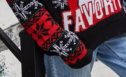 Suéter Tejido con Bordado de Papá Noel - Image 2