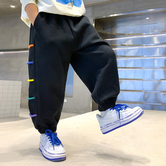 Pantalones Casuales Anchos de Terciopelo para Niños - Diseño Moderno y Cómodo - Image 2