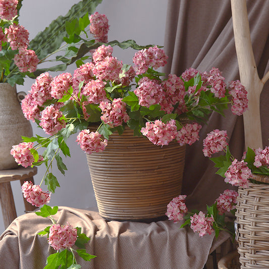 Hortensia Artificial Triple Flor - Decoración Realista - Image 2