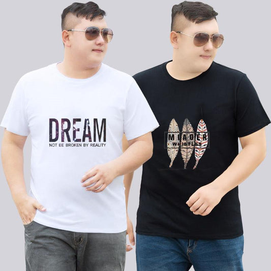 Playera Suelta Manga Corta Talla Grande para Hombre - Image 2