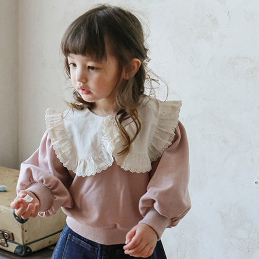 Suéter Infantil con Solapa Grande Estilo Dulce - Image 2
