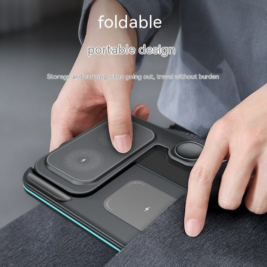 Cargador Rápido Inalámbrico Plegable Multifuncional - Image 2