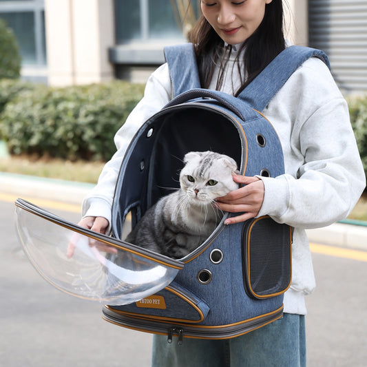 Mochila Transportadora Transparente de Gran Capacidad para Mascotas - Image 2