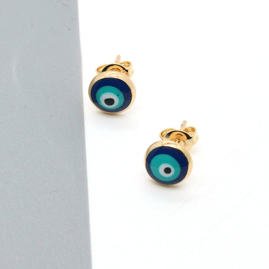 Aretes Vintage Esmaltados Redondos para Mujer - Image 2