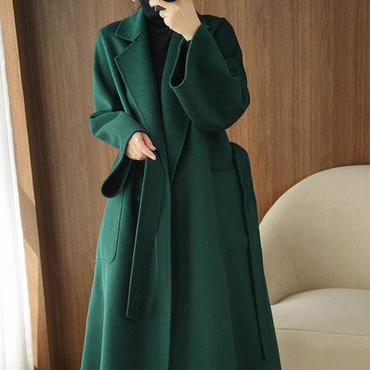 Abrigo Reversible de Cachemira para Mujer - Corte Holgado Otoño Invierno - Image 2