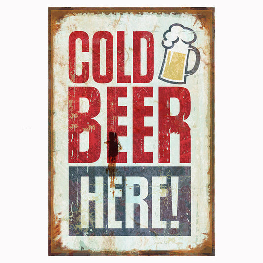 Cartel Vintage Cerveza para Bar - Decoración Retro de Pared - Image 2