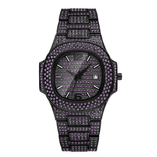 Reloj Hip Hop para Hombre con Diamantes Completos - Diseño Exclusivo - Image 2