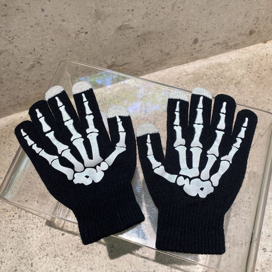 Guantes Luminosos Halloween con Calavera y Garra Fantasma - Image 2