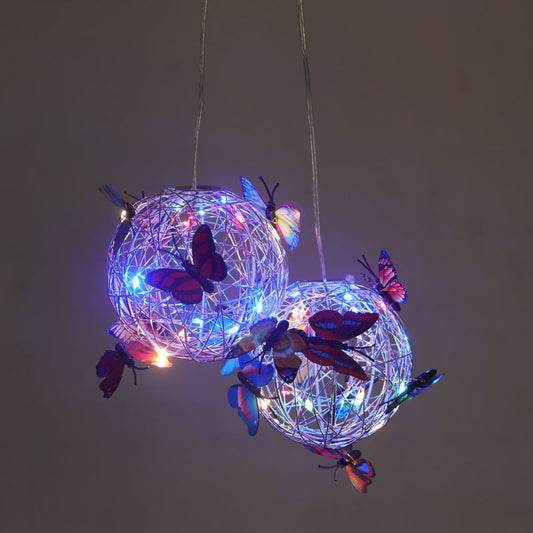 Lámpara Solar Colgante Decorativa con Mariposas Iluminadas - Image 2