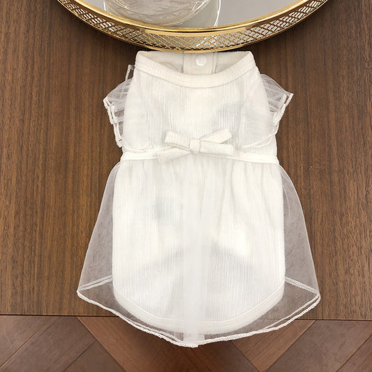 Falda Coreana Blanca para Perros - Image 2