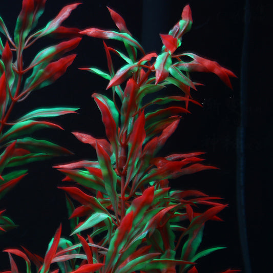 Plantas Acuáticas Rojas Realistas para Acuario - Decoración Pasto Pimienta Artificial - Image 2