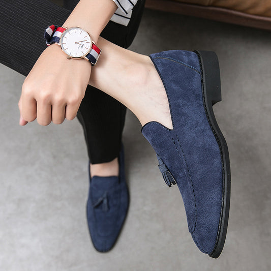 Zapatos de Cuero Ante Mate para Hombre - Estilo Moderno y Versátil - Image 2