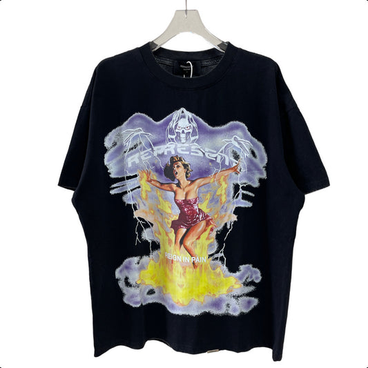Camiseta Vintage Desgastada Mind Controller - Manga Corta - Image 2