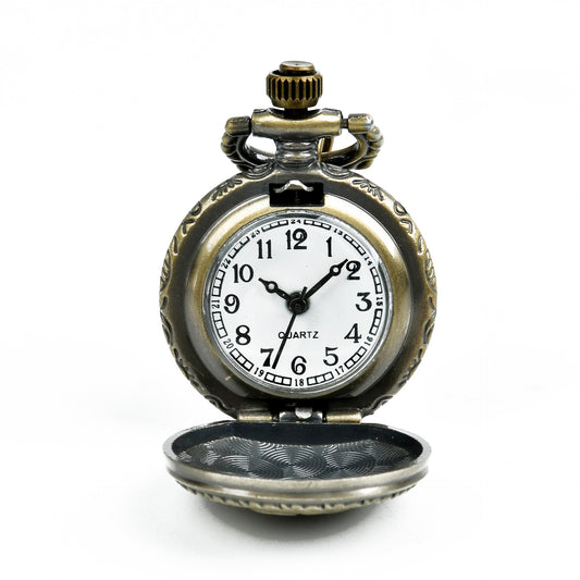 Reloj de Bolsillo Bronce con Rosa - Image 2