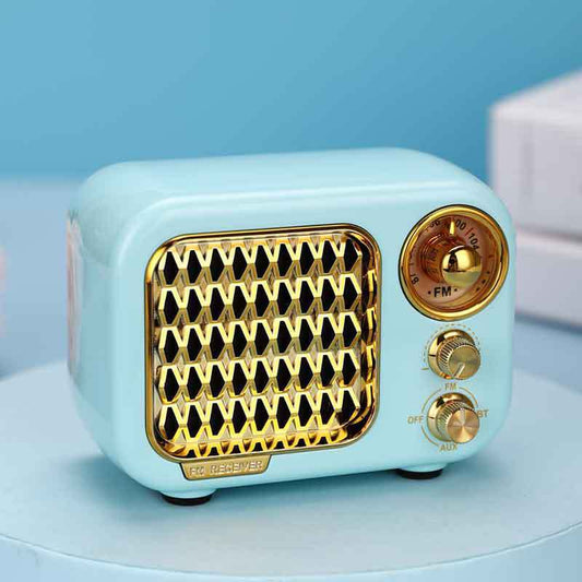 Parlante Bluetooth Retro Portátil Compacto - Image 4