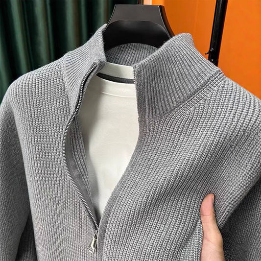Cardigan de Punto con Cierre de Cremallera para Hombre - Image 2