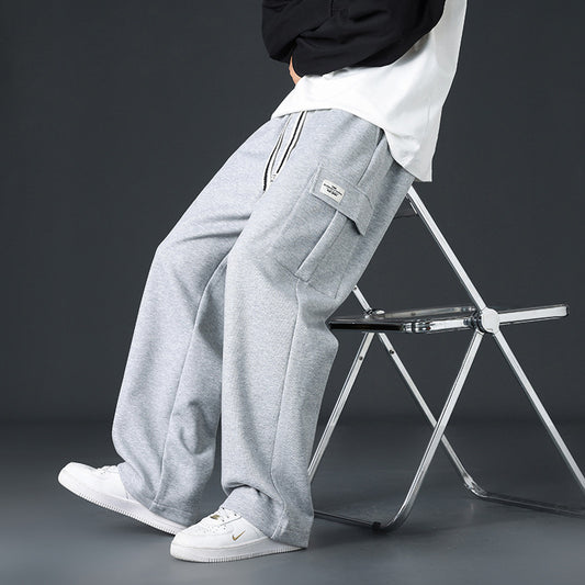 Pantalones Casuales Hombre Corte Amplio y Drapeado - Image 2