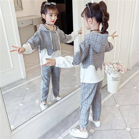 Conjunto Deportivo Infantil a Cuadros - Cómodo y Versátil - Image 2