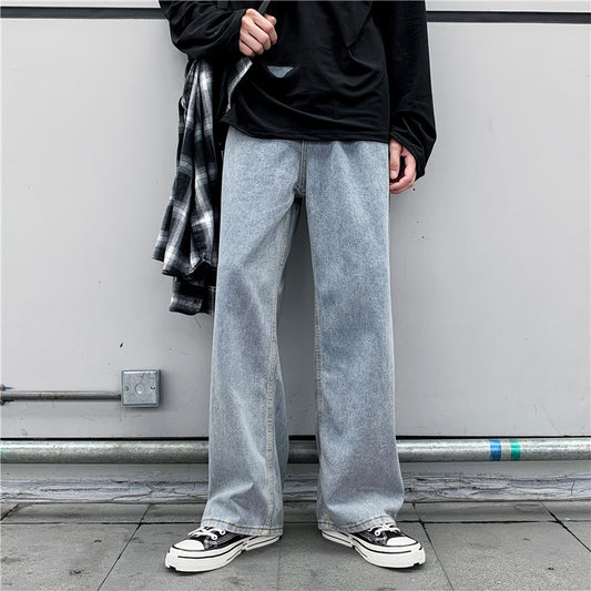 Pantalones Vaqueros Hombre Estilo Coreano Rectos Sueltos - Image 2