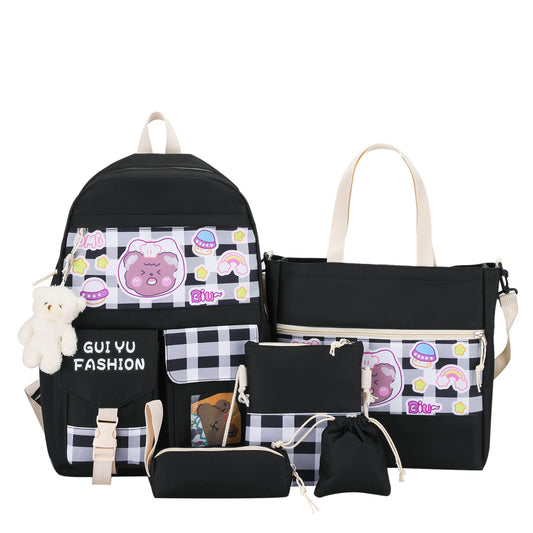 Mochila Escolar 5 en 1 de Gran Capacidad para Primaria y Secundaria - Image 2