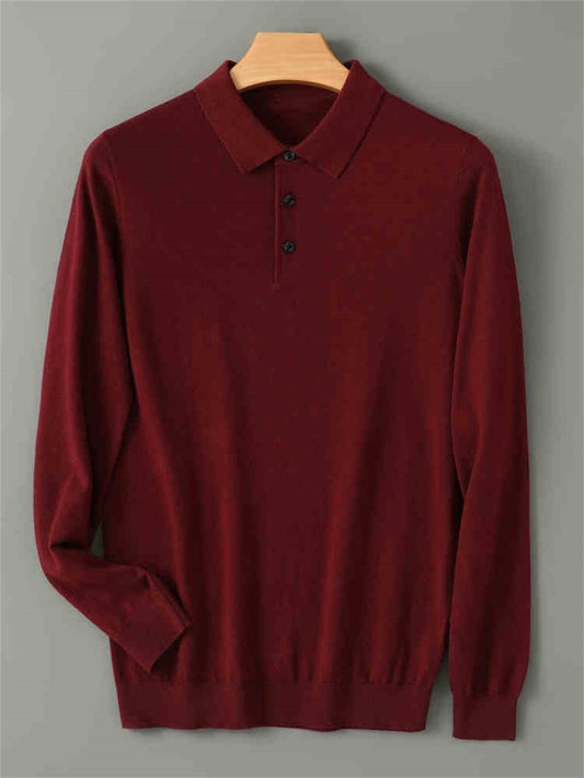 Suéter Cashmere Premium con Cuello Tipo Abrigo y Forro Térmico Grueso - Image 2