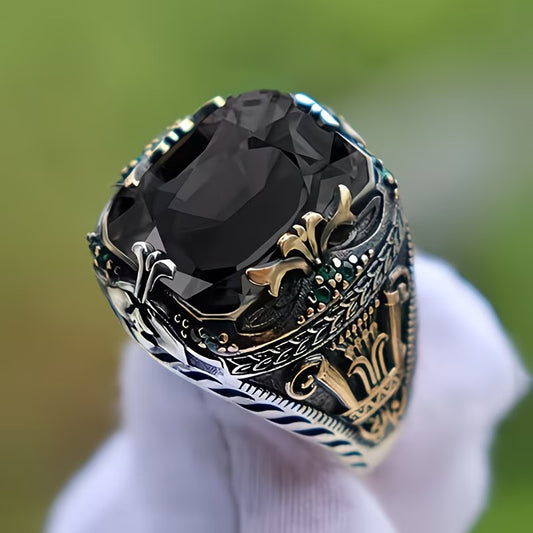 Anillo de Jade para Hombre Lujo Vintage Exclusivo - Image 2