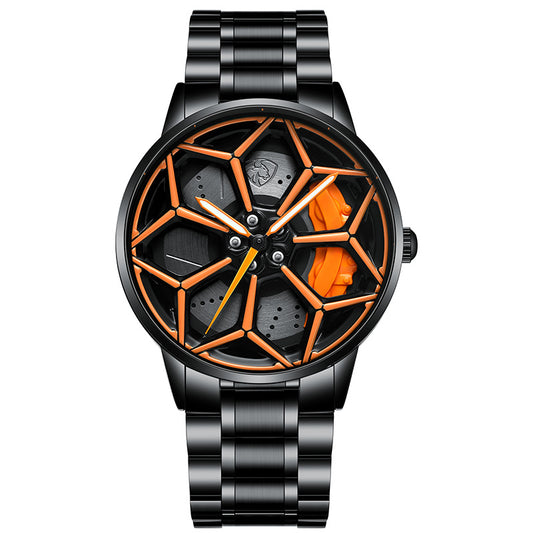 Reloj de Cuarzo Luminoso con Esfera Giratoria para Hombre - Image 2
