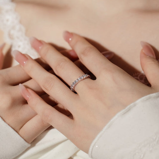 Anillo de Plata 925 Minimalista Lujo Japonés y Coreano para Mujer - Image 2