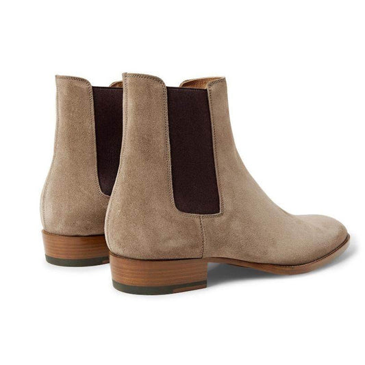 Botas Martin de Cuero Nobuk Puntera Afilada para Hombre - Image 2