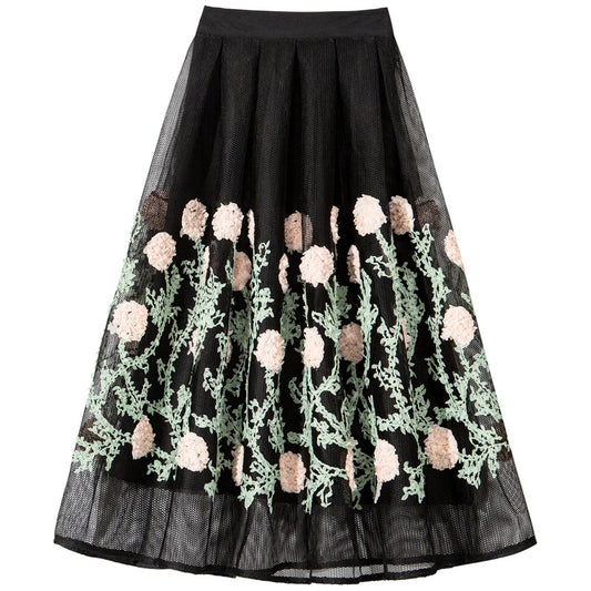 Falda Oscilante de Malla Floral Grande para Auto - Image 2