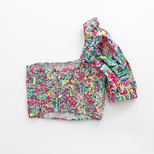 Blusa Asimétrica con Hombro Inclinado Slim Fit - Image 2