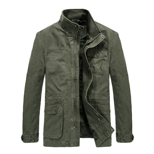 Chaqueta de Algodón Lavado Suelta para Hombre - Image 2