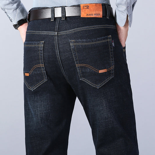 Pantalones Vaqueros Holgados Plus Size con Forro Térmico - Image 2