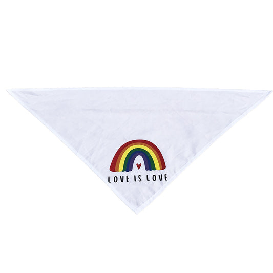 Pañuelo Triangular Arcoíris para Perros - Toalla Absorbente de Saliva - Image 2